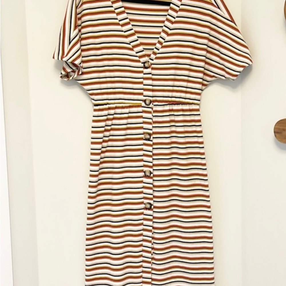 24 colours striped dress, size M